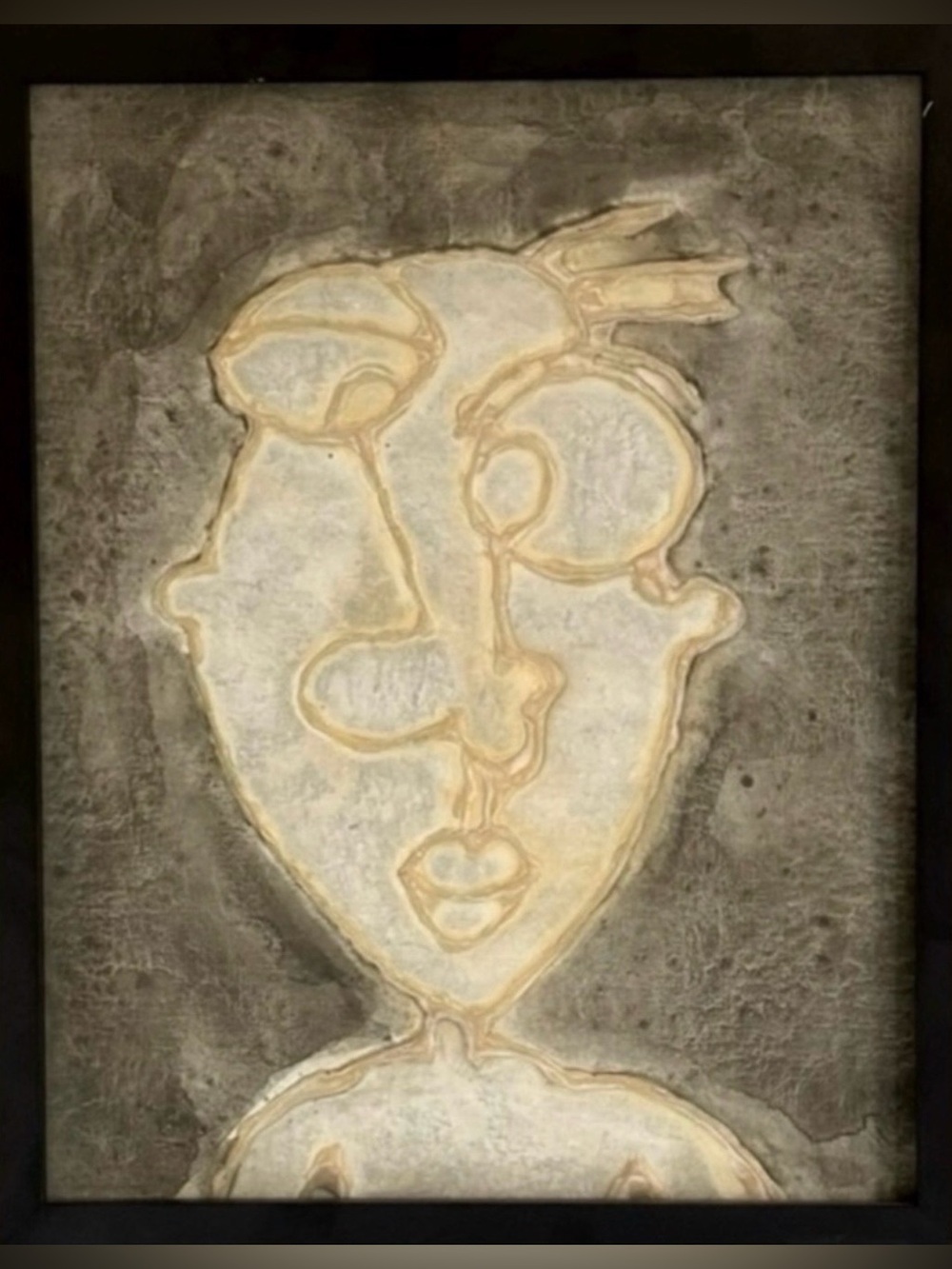 Original Modern Fine Art DAN SAYLES Painting Mixed Medium SD California Artist